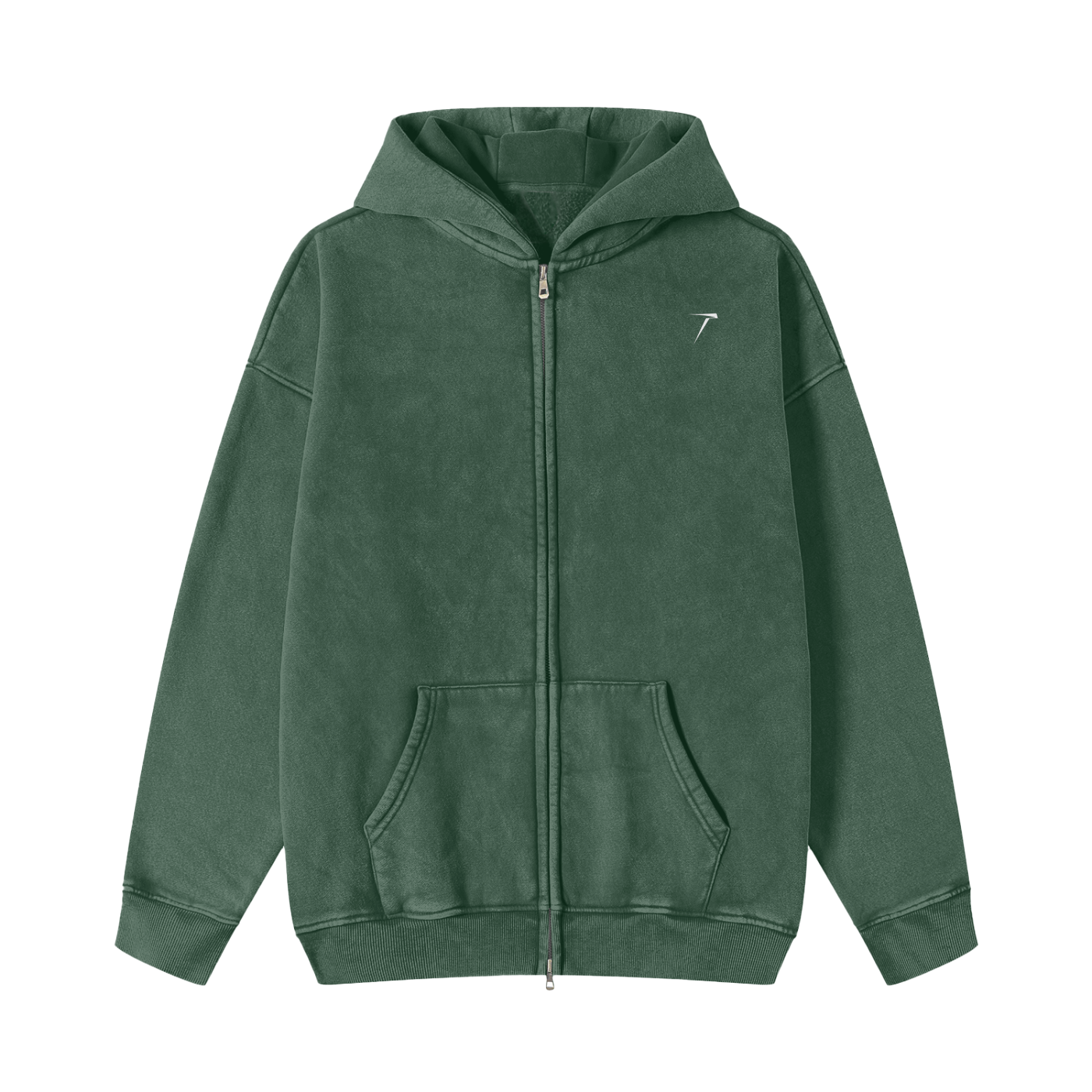 TBL Snow-Washed Zip-Up Jacket