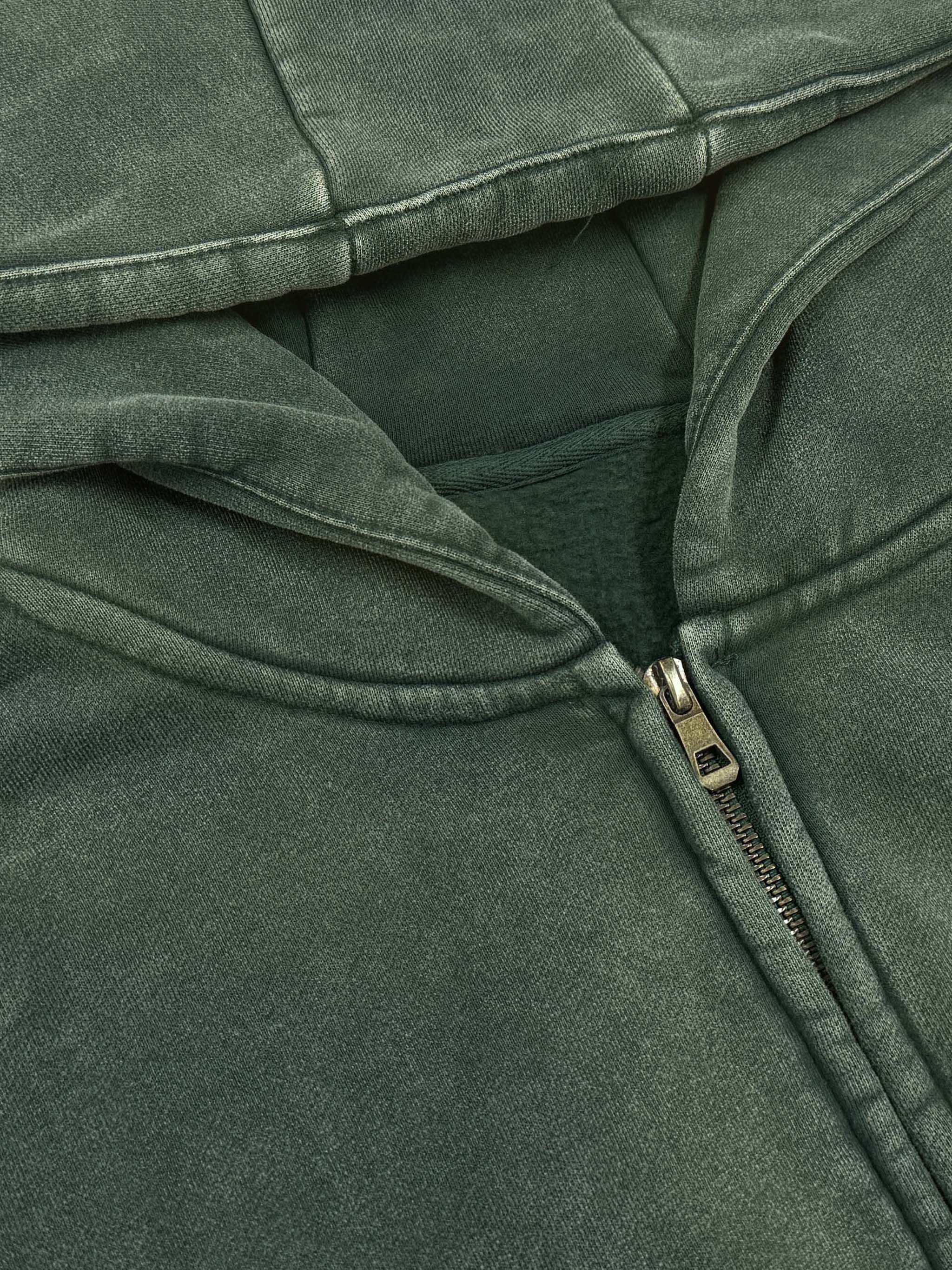 TBL Snow-Washed Zip-Up Jacket